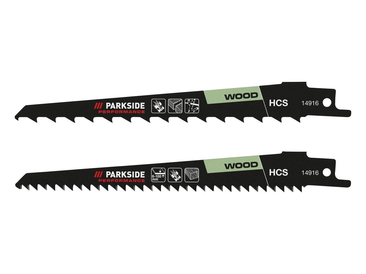 PARKSIDE PERFORMANCE® PFSZP 3 A1 Szablyafűrész lap készlet – fához és műanyaghoz (2 db)