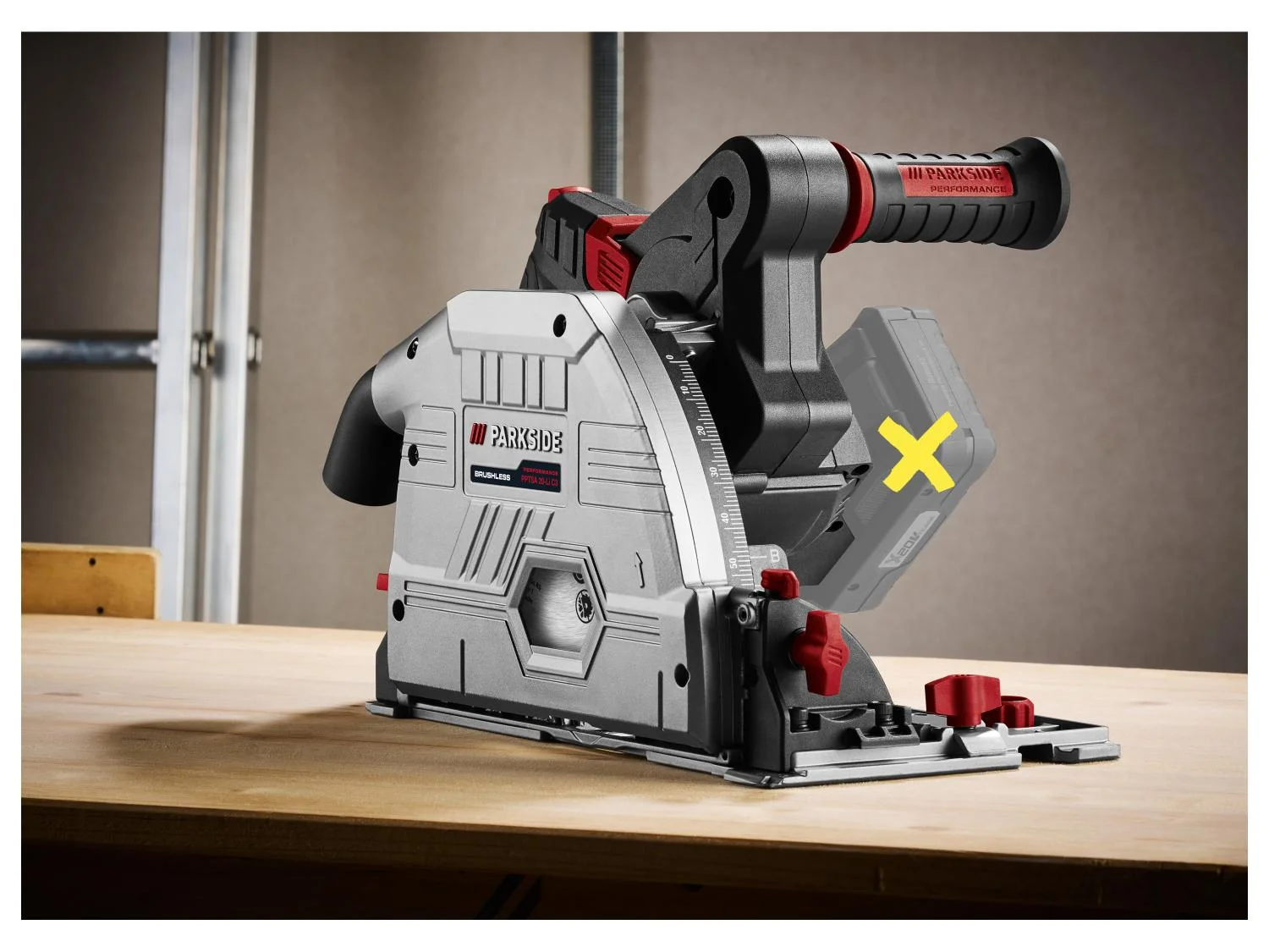 PARKSIDE PERFORMANCE® PPTSA 20-Li C3 Akkus merülő körfűrész (Akkumulátor és töltő nélkül)