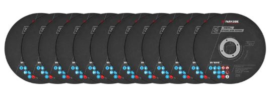 PARKSIDE PERFORMANCE® fém vágótárcsa készlet – 125 mm (12 db)