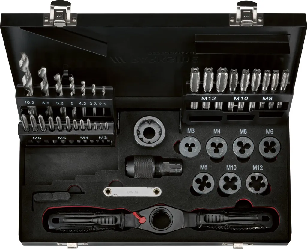 PARKSIDE PERFORMANCE® Menetfúró és menetmetsző készlet – 40 részes