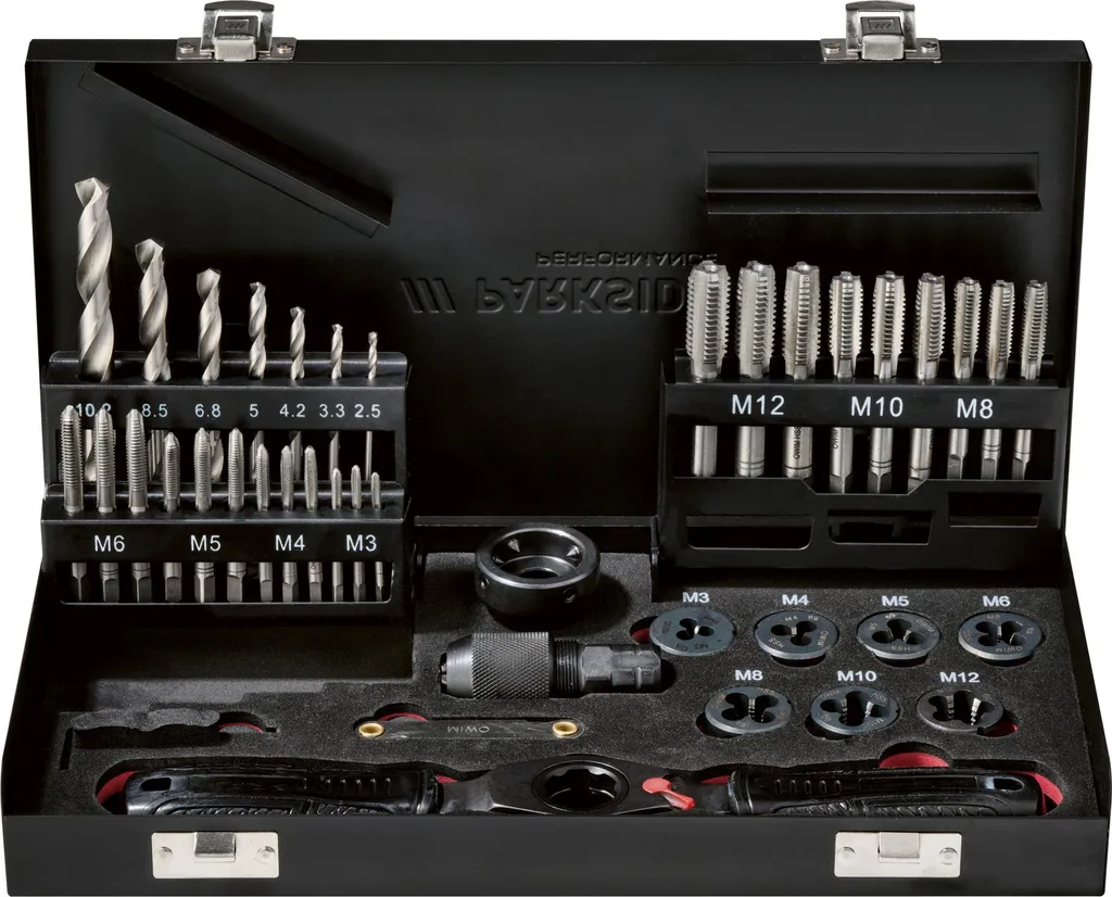 PARKSIDE PERFORMANCE® Menetfúró és menetmetsző készlet – 40 részes