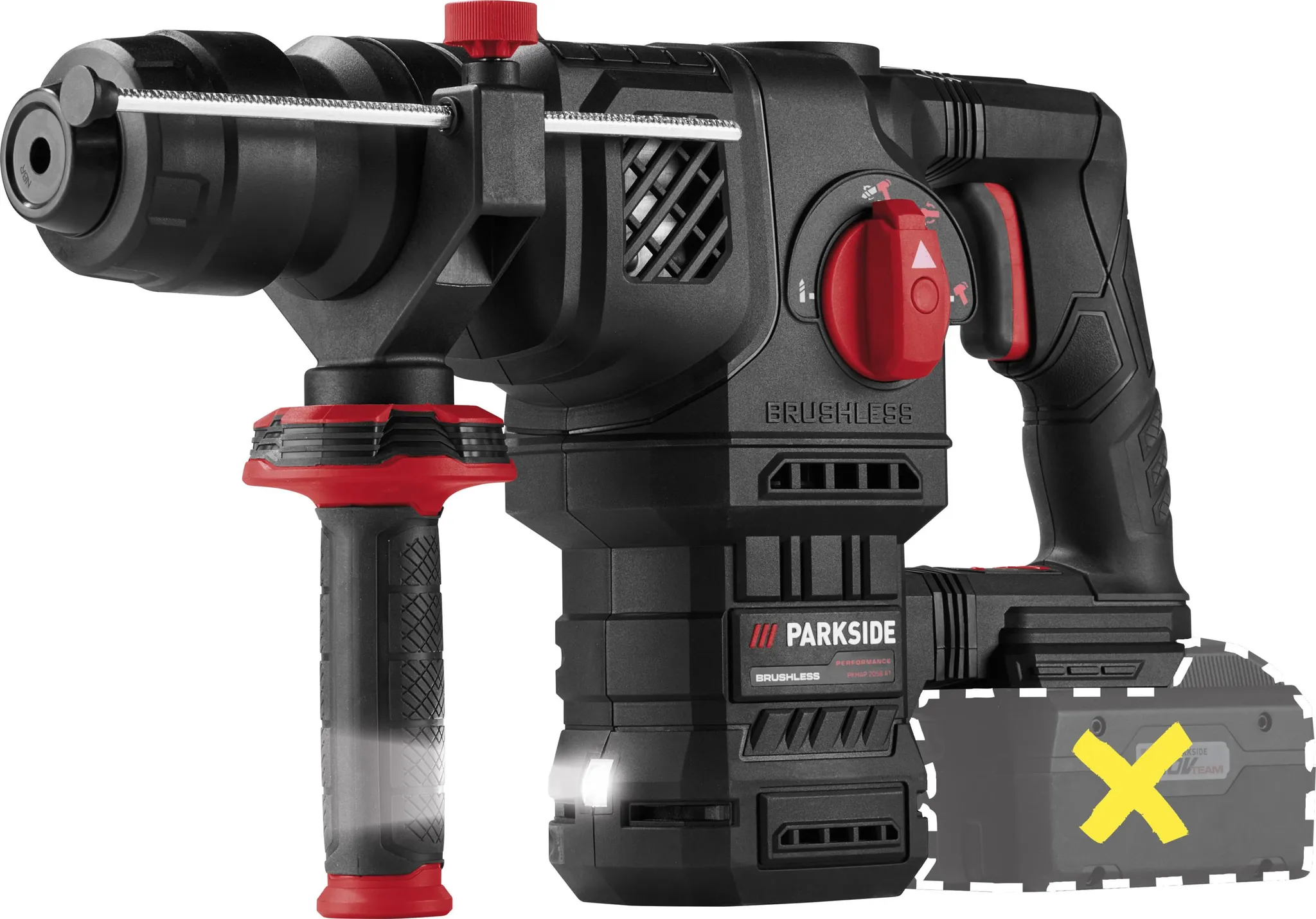 PARKSIDE PERFORMANCE® PKHAP 2058 A1 - 20 V Akkus Kombikalapács (akku és töltő nélkül)
