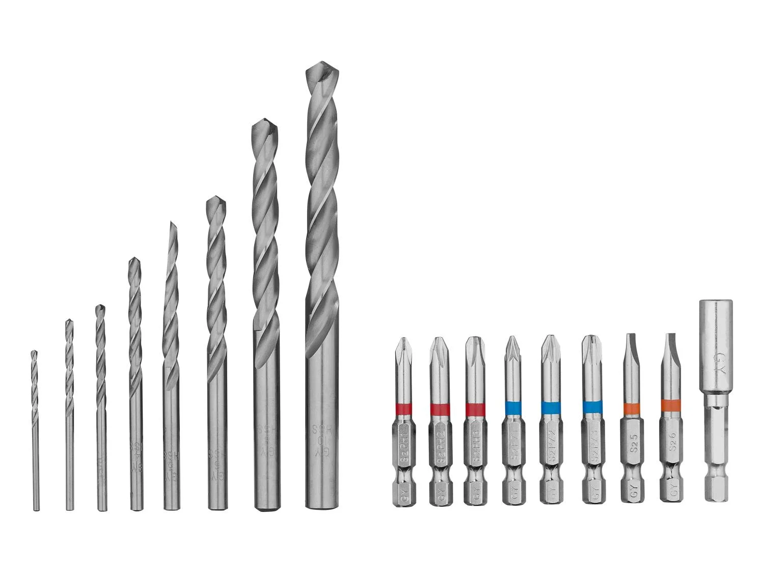 PARKSIDE® PABS 20-Li G8 akkus fúró-csavarozó készlet 20 V– akkumulátorral, töltővel és 17 db-os tartozékkal