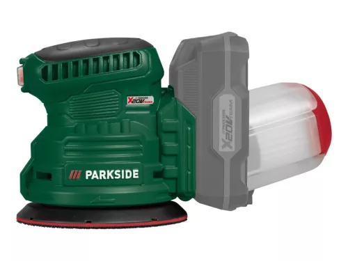 PARKSIDE® PAEXSG 20-Li B1 CIR SOLO Akkus excenter csiszoló, fix fordulatszámú csiszológép levehető portartállyal, koffer nélkül, X20V / 125 mm (akku és töltő nélkül)