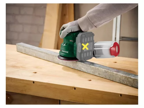 PARKSIDE® PAEXSG 20-Li B1 CIR SOLO Akkus excenter csiszoló, fix fordulatszámú csiszológép levehető portartállyal, koffer nélkül, X20V / 125 mm (akku és töltő nélkül)