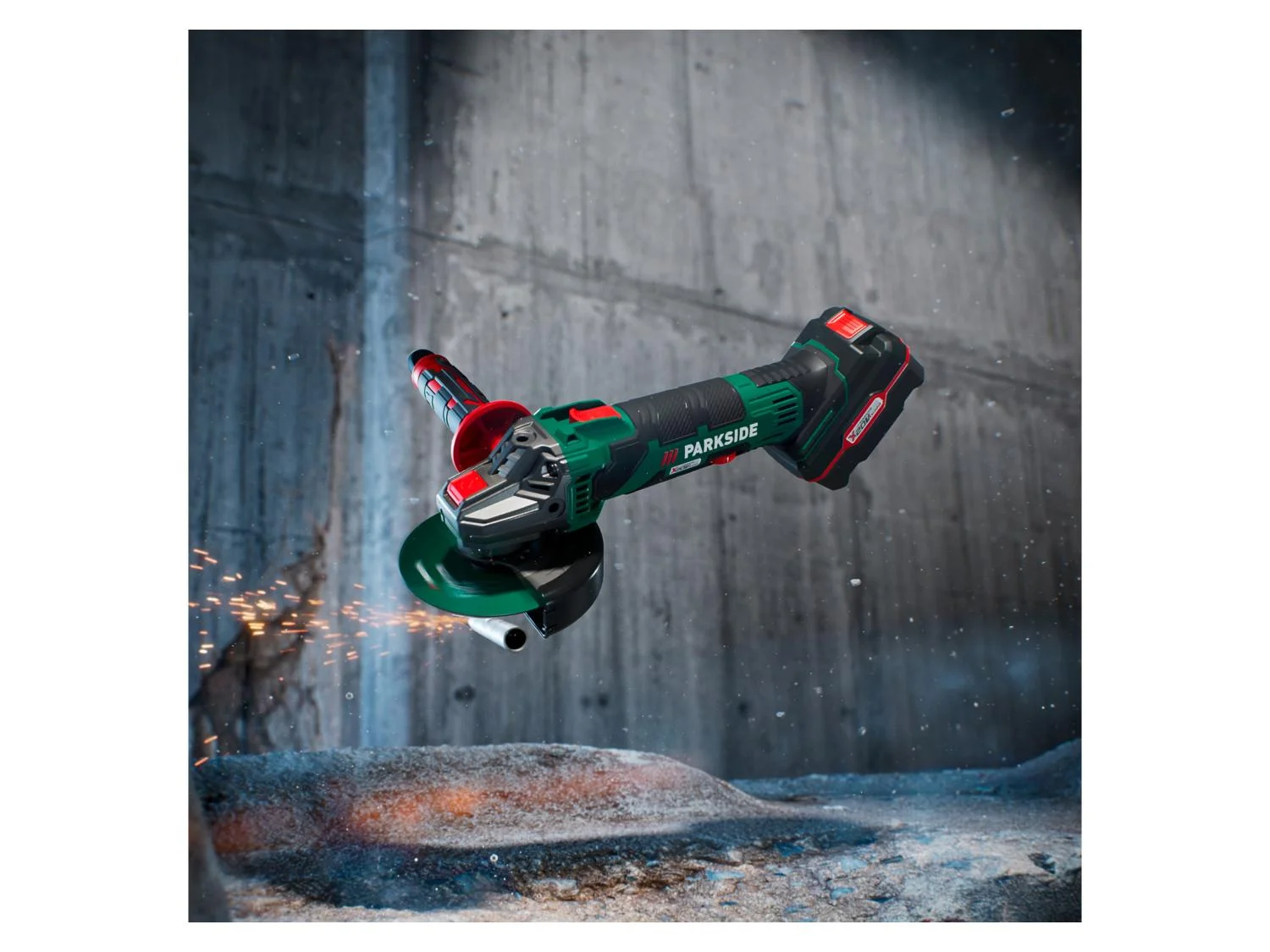 PARKSIDE® PWSA 20-Li D4 - Akkus sarokcsiszoló  - 20 V / 4 Ah - akkumulátorral és töltővel