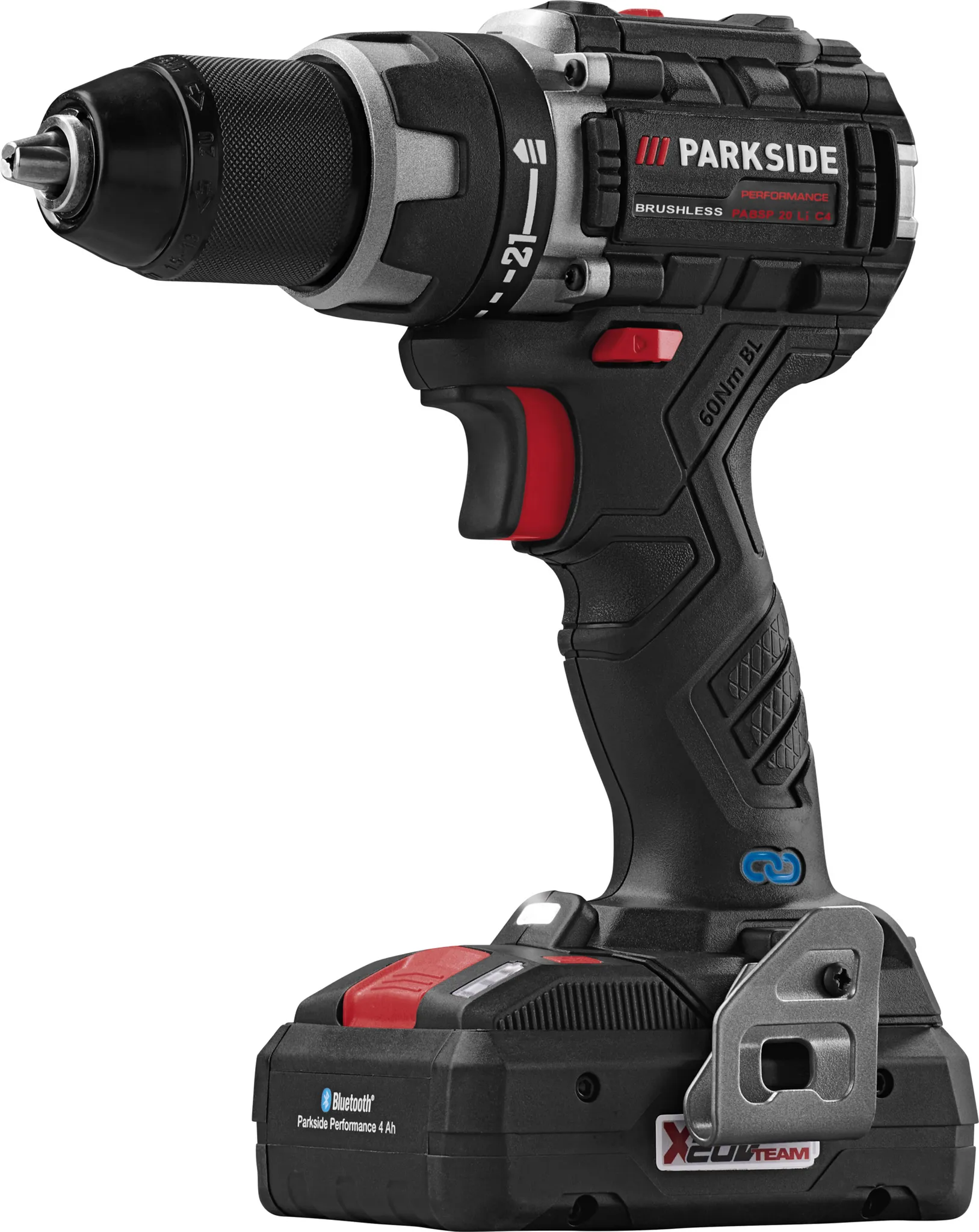 PARKSIDE PERFORMANCE® PABSP 20-Li C4 - Akkus fúró-csavarozó szett – Smart akkumulátorral és töltővel