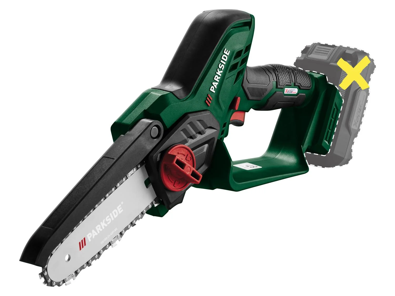 PARKSIDE® PAGHS 20-Li C4 akkumulátoros láncfűrész – akku és töltő nélkül
