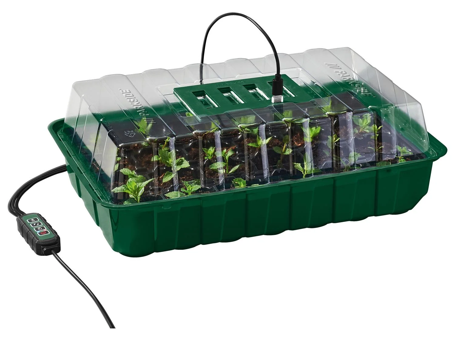 PARKSIDE® 3 részes LED növénynevelő mini üvegház készlet