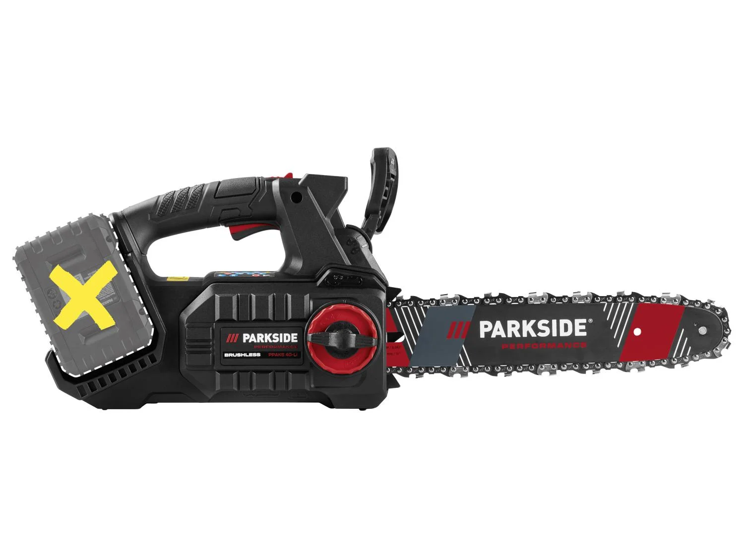 PARKSIDE® PPAKS 40-Li B2 akkus ágvágó láncfűrész (akkumulátor és töltő nélkül)