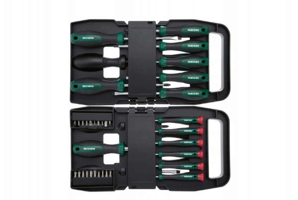 PARKSIDE® Csavarhúzó és bit készlet – 37 részes