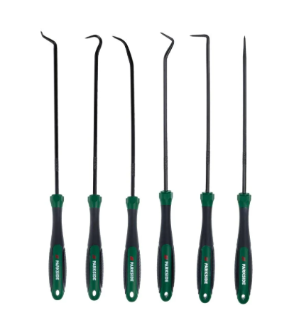 PARKSIDE® 6 részes szerelő kampókészlet – autószereléshez