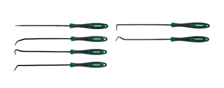 PARKSIDE® 6 részes szerelő kampókészlet – autószereléshez