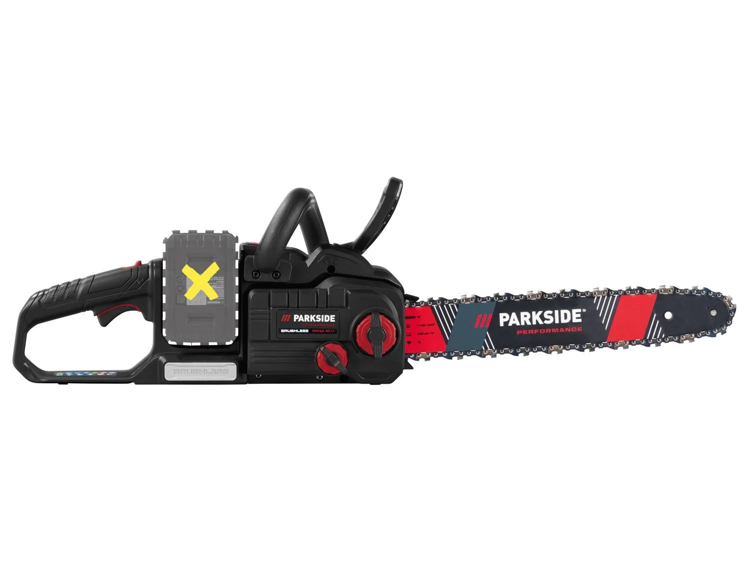 PARKSIDE PERFORMANCE® PPKSA 40-Li C3 - Akkumulátoros láncfűrész (akku és töltő nélkül)