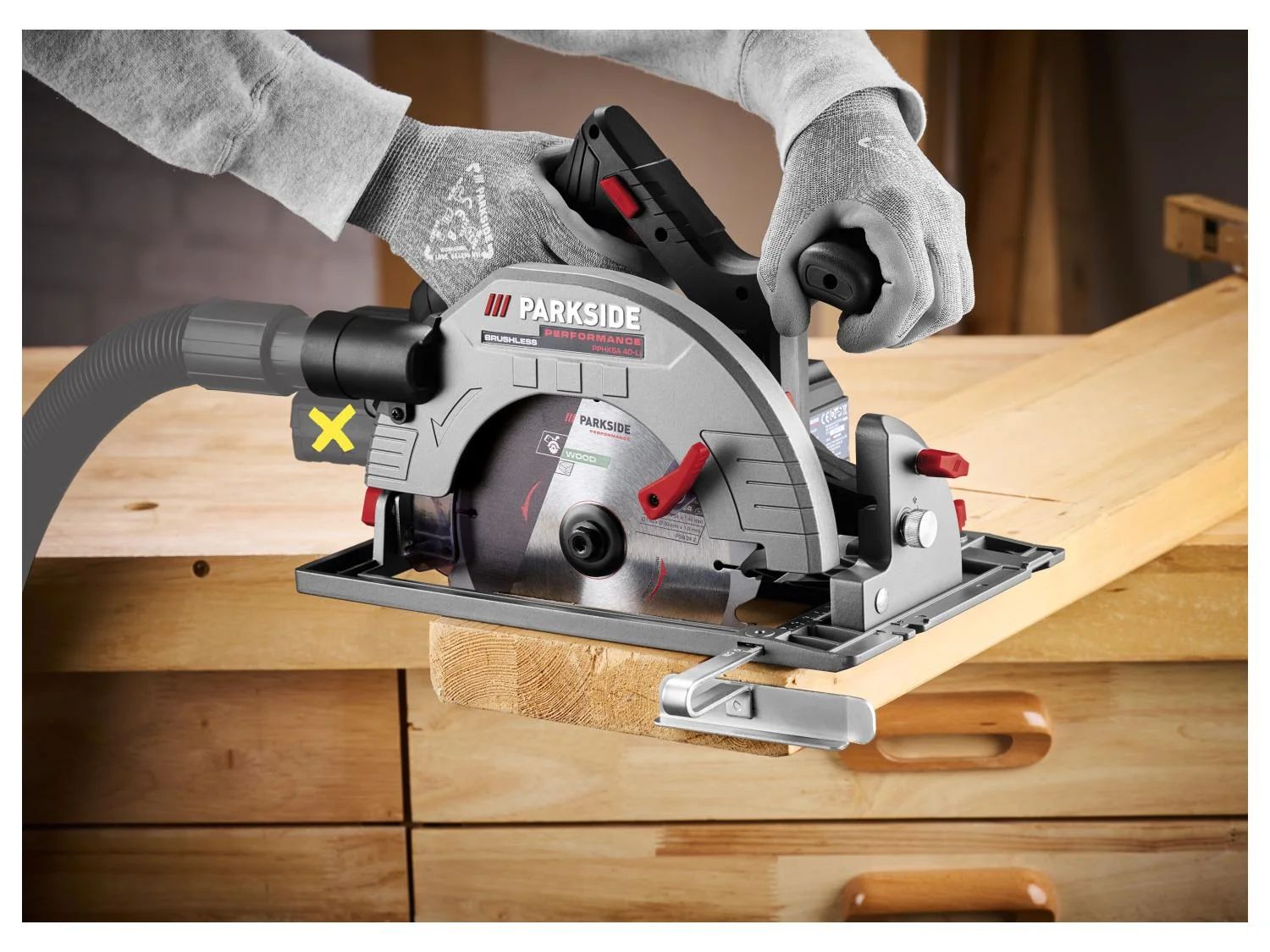 PARKSIDE PERFORMANCE® PPHKSA 40-Li B2 akkus kézi körfűrész