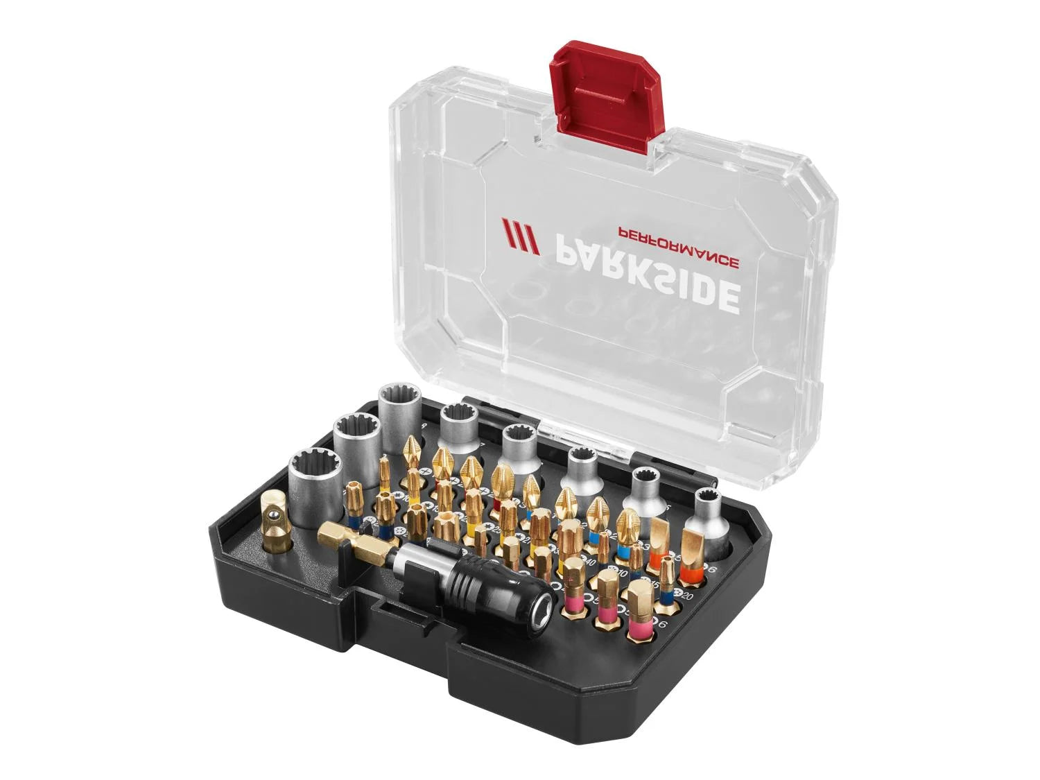 PARKSIDE PERFORMANCE® PBSP 2 D4 Torziós bit- és XZN dugókulcskészlet, 40 részes