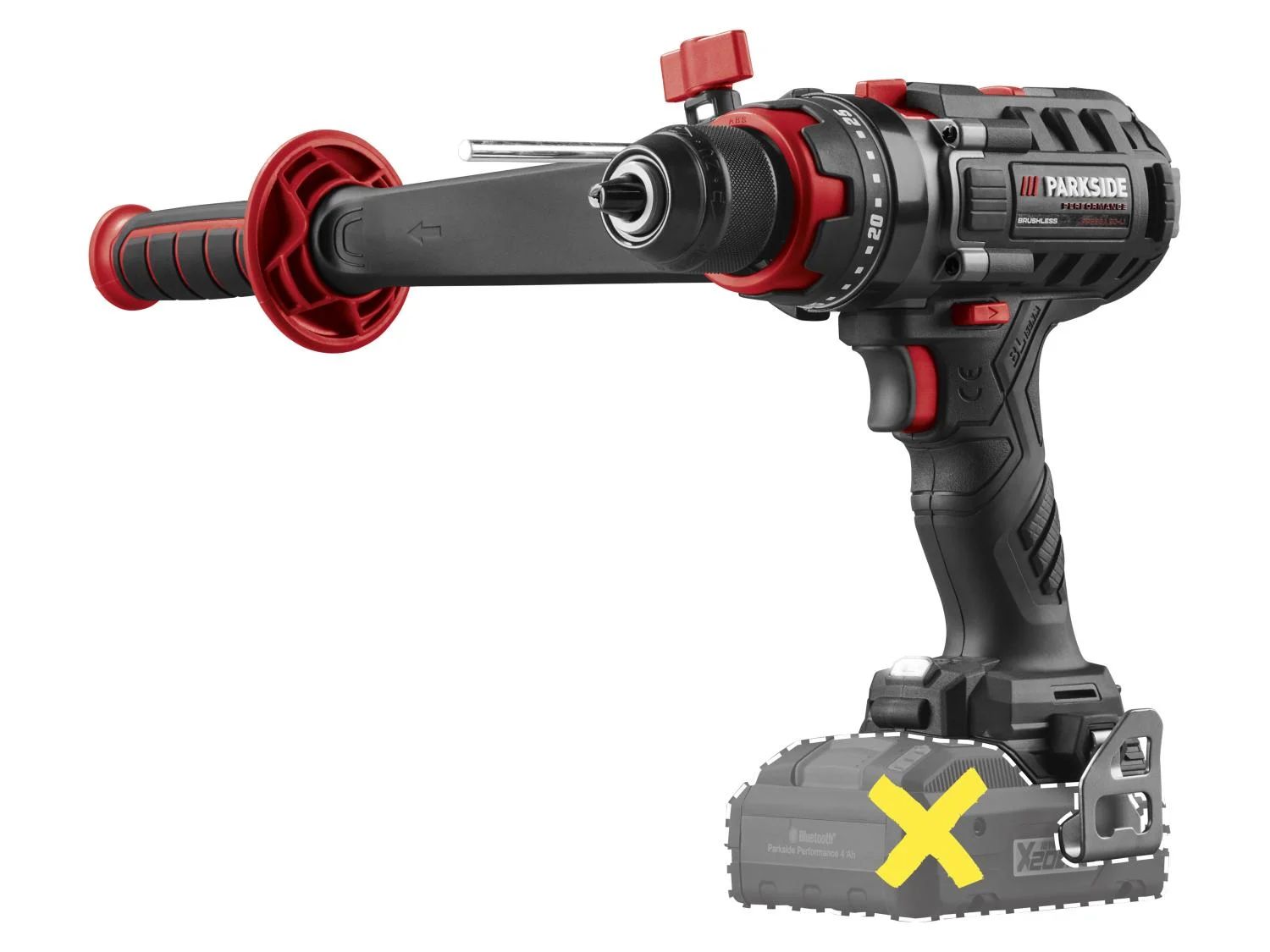 PARKSIDE PERFORMANCE® PPSBSA 20-Li C3 20 V akkus ütvefúró-csavarozó (akku és töltő nélkül)