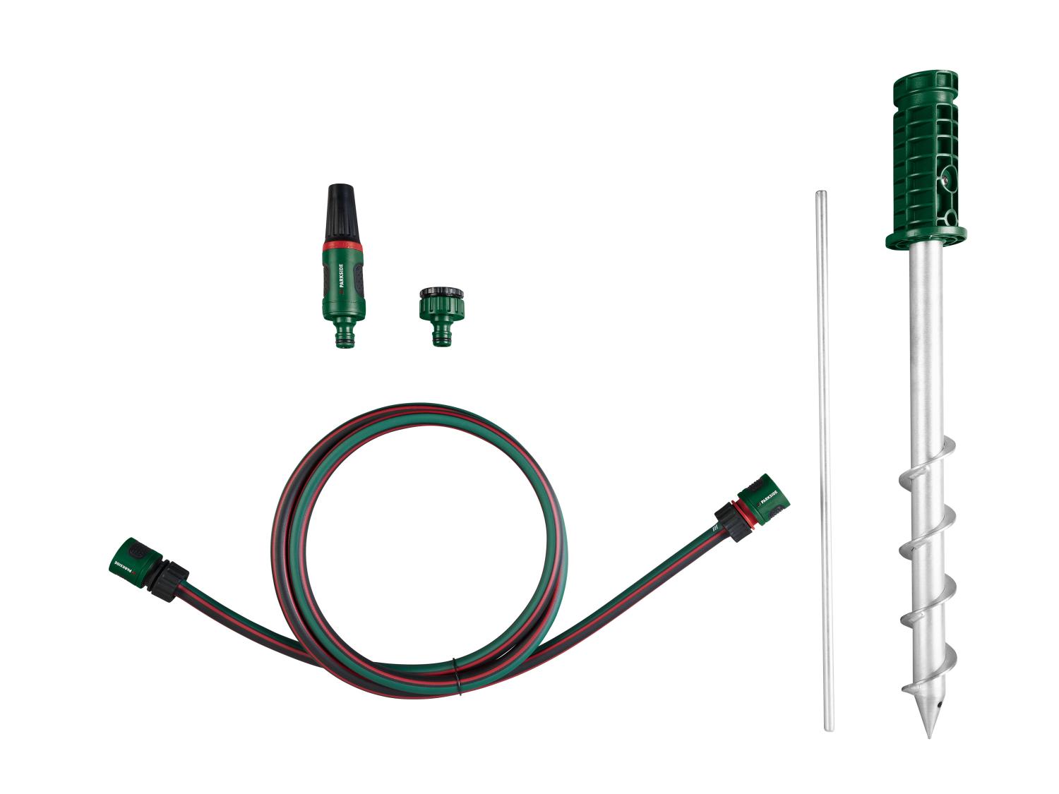 PARKSIDE® HRG 25 A1 Automata kerti tömlődob, 25 m, földbe szúrható, 360°-ban forgatható, locsolófejjel