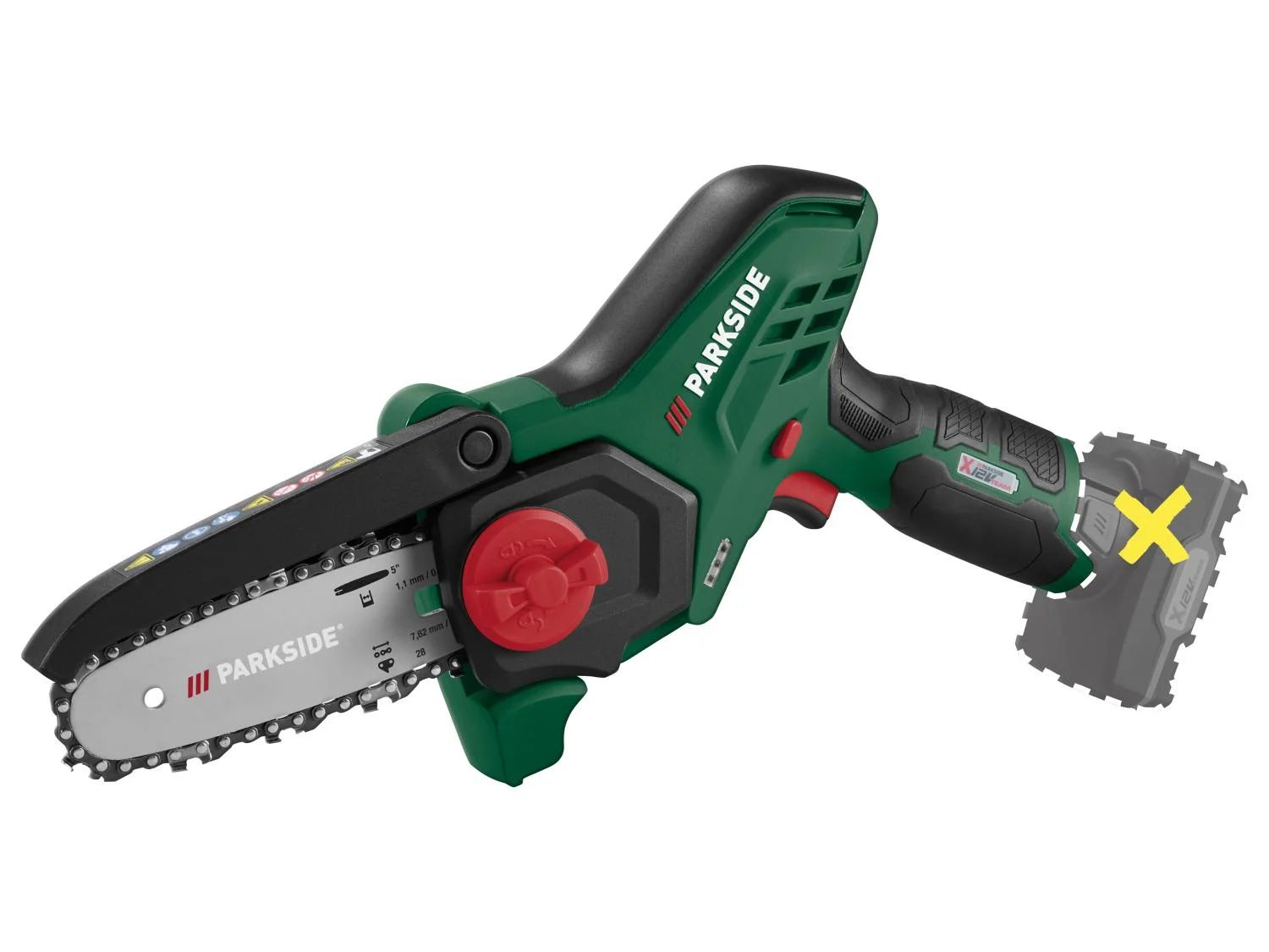 PARKSIDE® PGHSA 12 D3 12 V akkus láncfűrész – akkumulátor és töltő nélkül