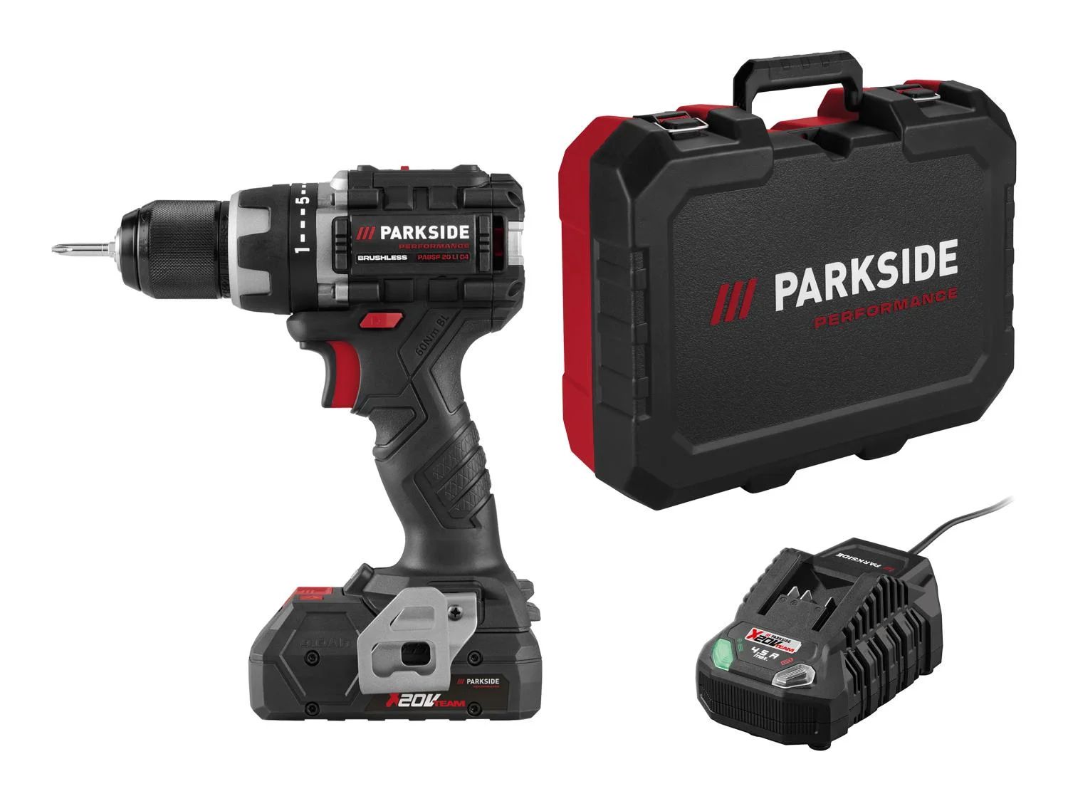 PARKSIDE PERFORMANCE® PABSP 20 Li C4 akkus fúró-csavarozó 20 V (akku és töltő nélkül)