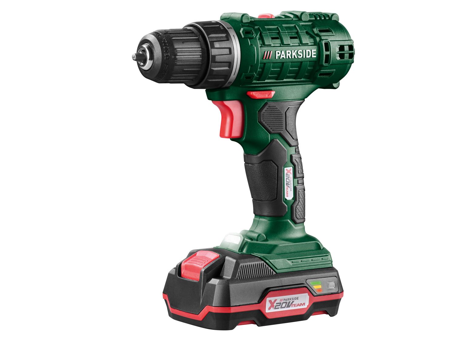 PARKSIDE® PBSSA 20-Li A1 Akkus fúró-csavarozó, 20 V, 35 Nm, 2 Ah akkumulátorral, töltővel és kofferral