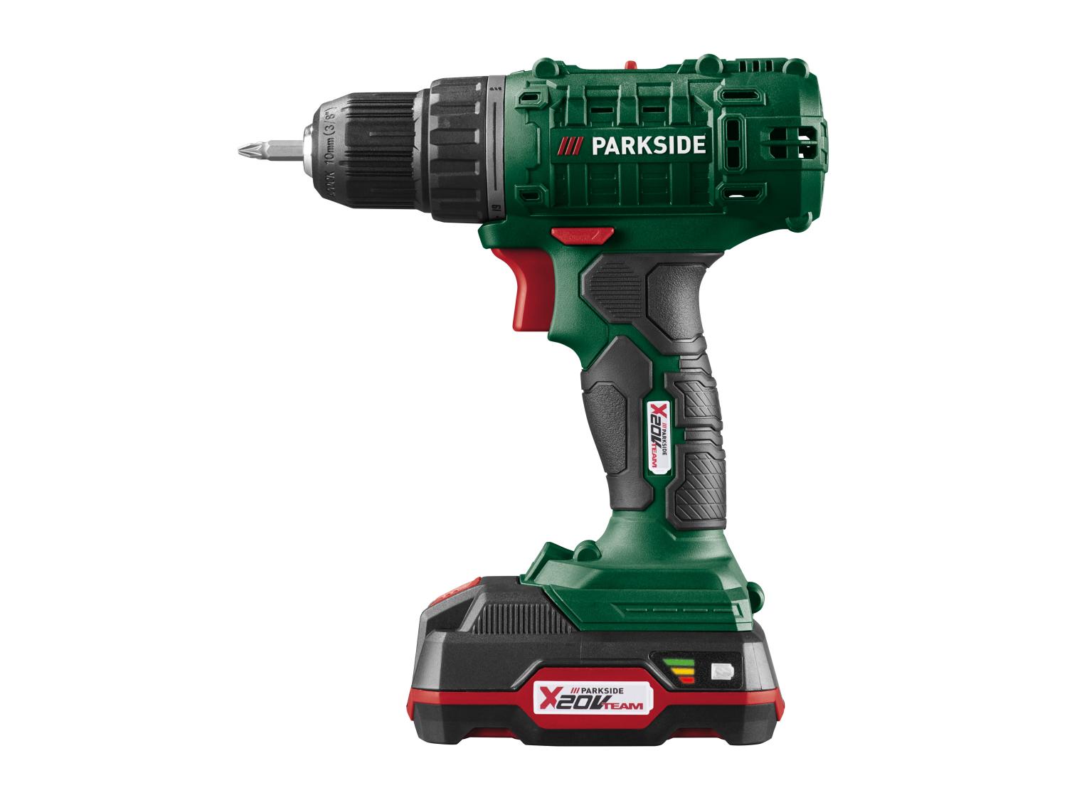 PARKSIDE® PBSSA 20-Li A1 Akkus fúró-csavarozó, 20 V, 35 Nm, 2 Ah akkumulátorral, töltővel és kofferral