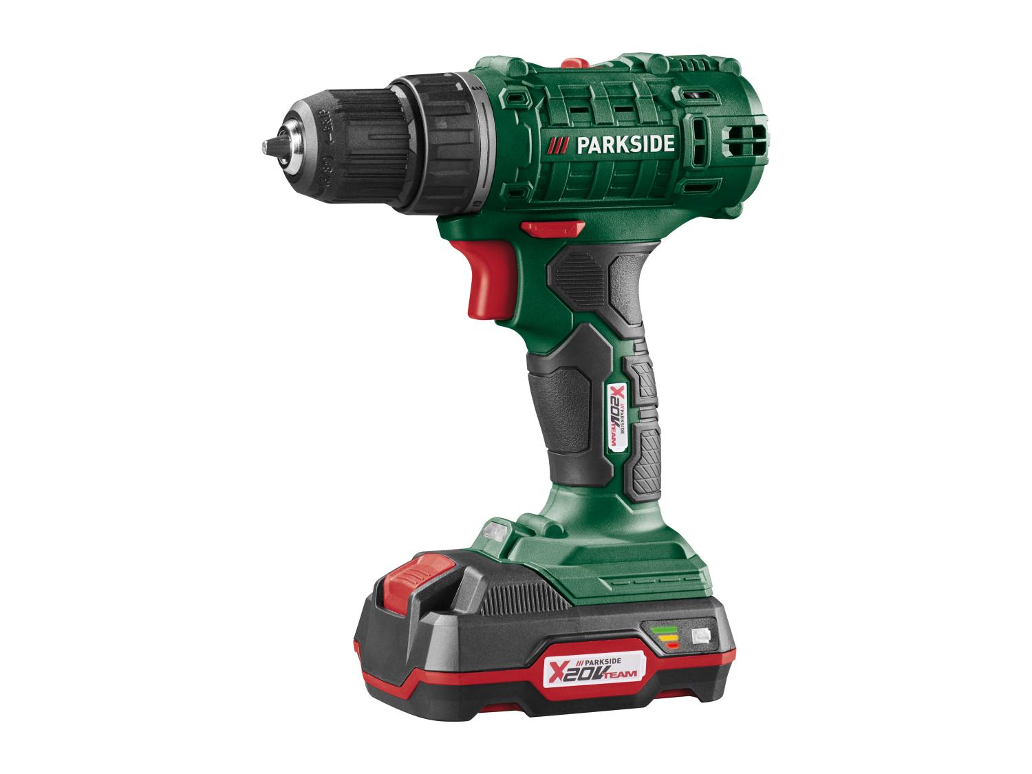 PARKSIDE® PBSSA 20-Li A1 Akkus fúró-csavarozó, 20 V, 35 Nm, 2 Ah akkumulátorral, töltővel és kofferral