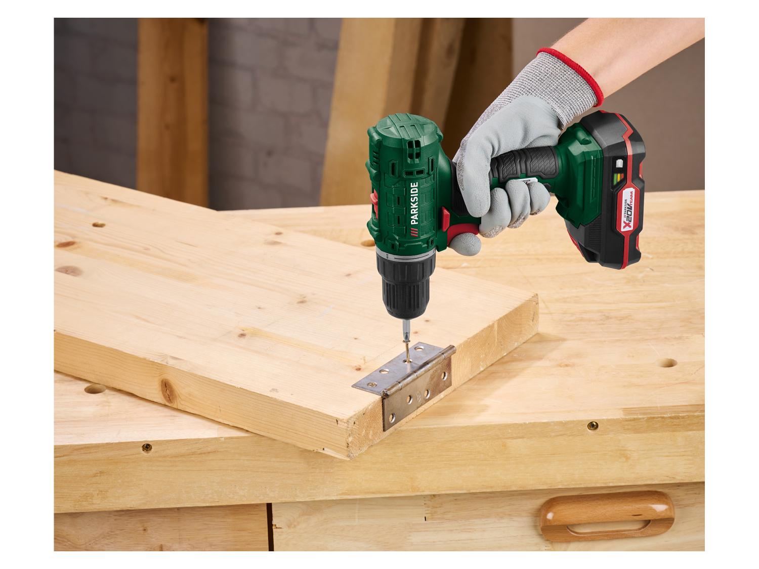 PARKSIDE® PBSSA 20-Li A1 Akkus fúró-csavarozó, 20 V, 35 Nm, 2 Ah akkumulátorral, töltővel és kofferral