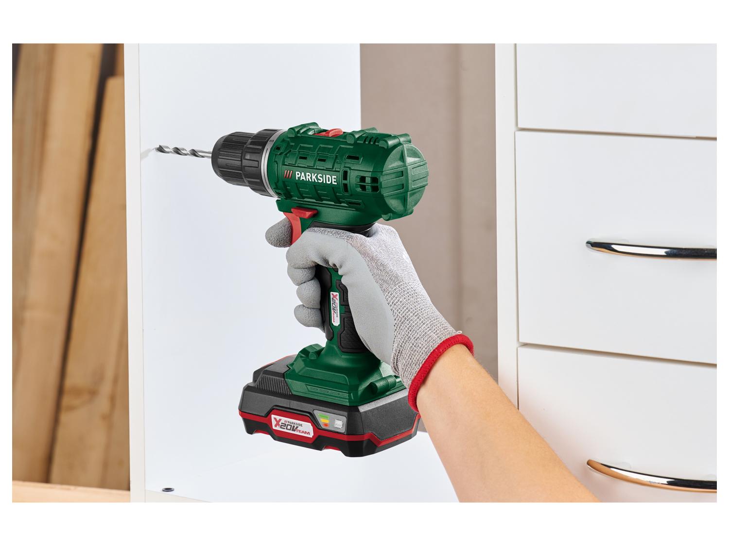 PARKSIDE® PBSSA 20-Li A1 Akkus fúró-csavarozó, 20 V, 35 Nm, 2 Ah akkumulátorral, töltővel és kofferral