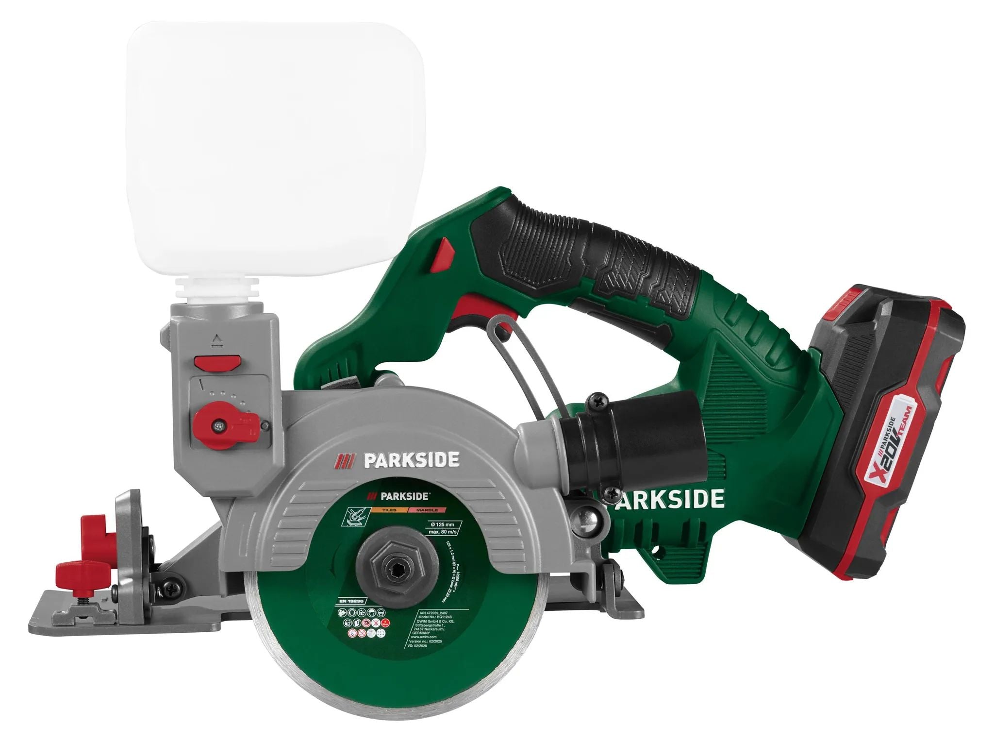 PARKSIDE® PAFS 20 A1 akkus csempevágó