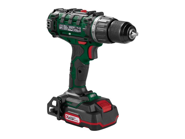 PARKSIDE® PABS 20-Li I9 Akkus fúró-csavarozó készlet, 20 V, 2×2 Ah, töltővel és tartozékokkal