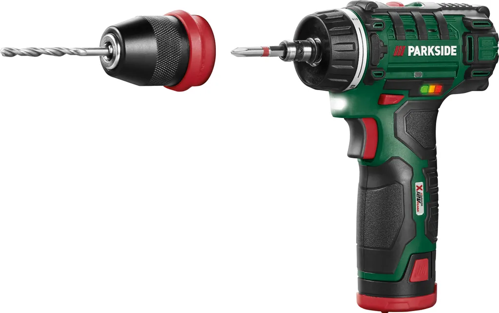 PARKSIDE® PBSA 12 E4 Akkus fúró-csavarozó 12 V - (Akkumulátorral és töltővel + Tartozékok)