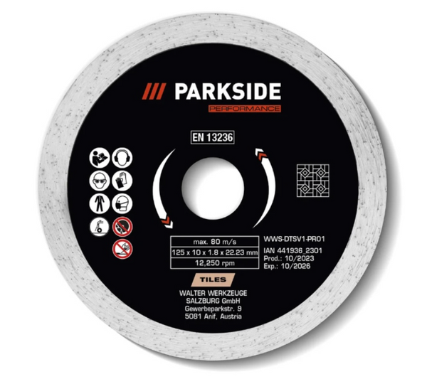 PARKSIDE PERFORMANCE® Gyémánt vágótárcsa