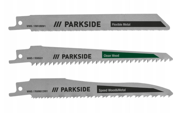 PARKSIDE® Univerzális fűrészlapok szett 3 db - Fához és fémhez