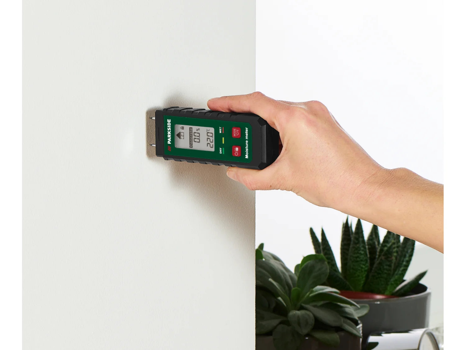 PARKSIDE® PBHTM A1 Fa- és építőanyag nedvességmérő, 0,2–60%, hőmérsékletméréssel