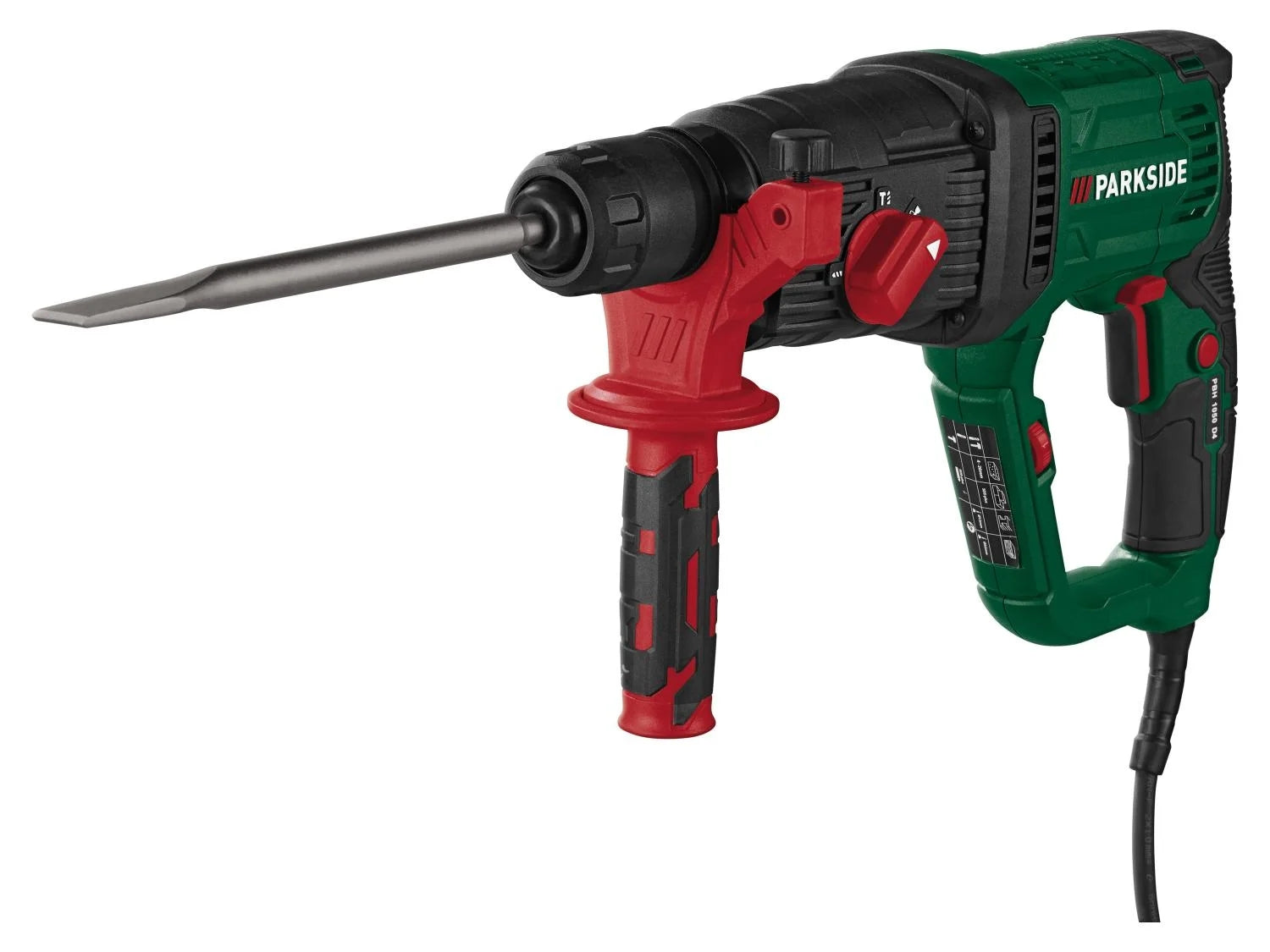 PARKSIDE® PBH 1050 D4 elektromos SDS Plus fúró és vésőkalapács / ütvefúró készlet, 1050 W