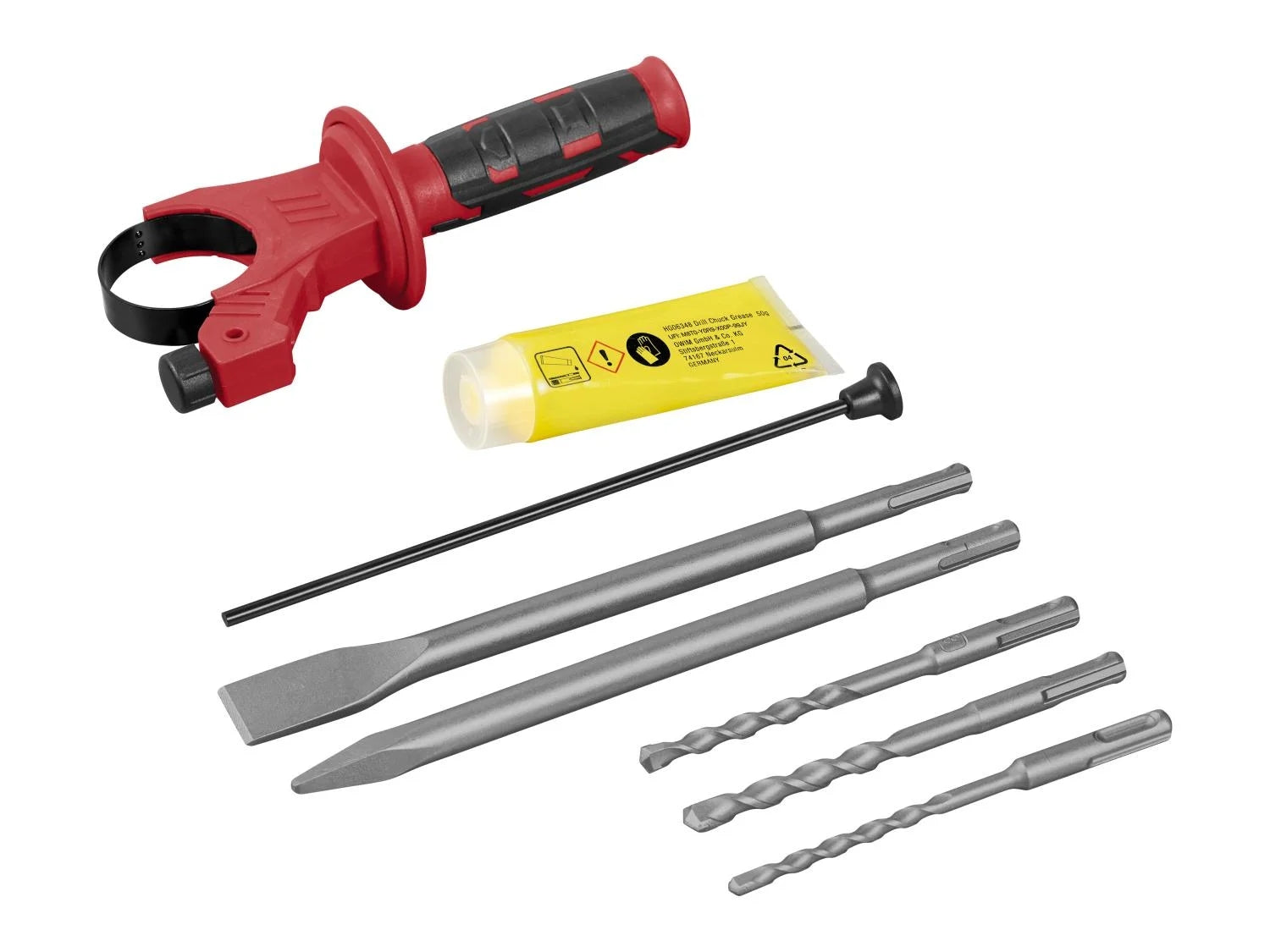 PARKSIDE® PBH 1050 D4 elektromos SDS Plus fúró és vésőkalapács / ütvefúró készlet, 1050 W