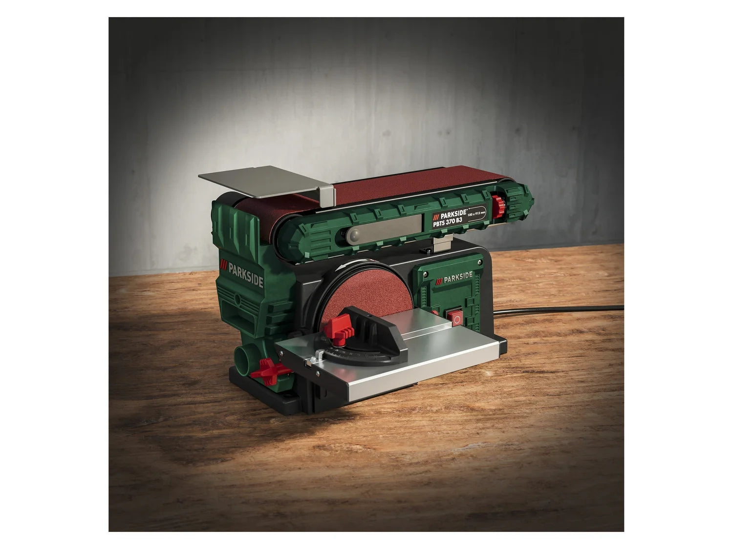 PARKSIDE® PBTS 370 B3 Elektromos 2 az 1-ben szalagcsiszoló / tányércsiszoló gép, 370 W