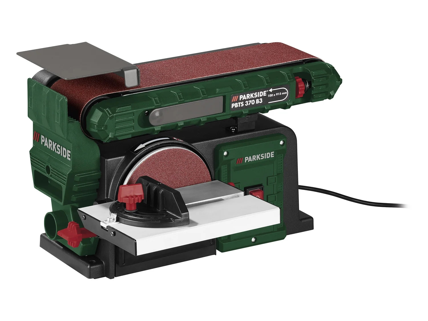 PARKSIDE® PBTS 370 B3 Elektromos 2 az 1-ben szalagcsiszoló / tányércsiszoló gép, 370 W