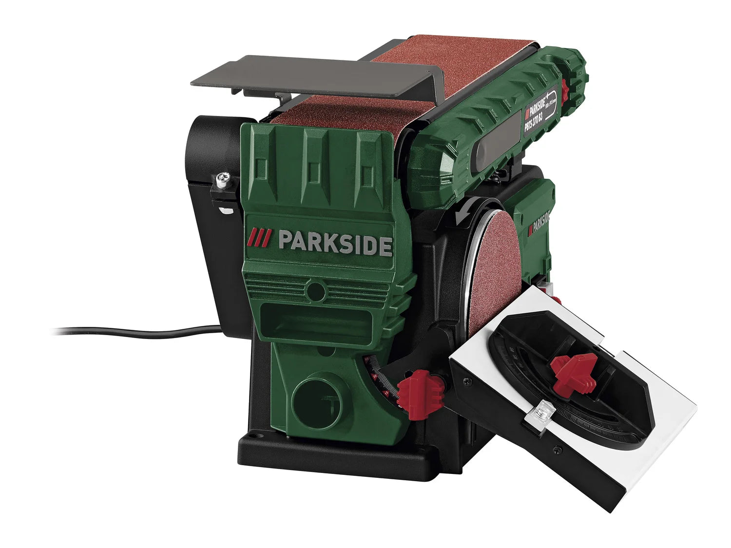 PARKSIDE® PBTS 370 B3 Elektromos 2 az 1-ben szalagcsiszoló / tányércsiszoló gép, 370 W