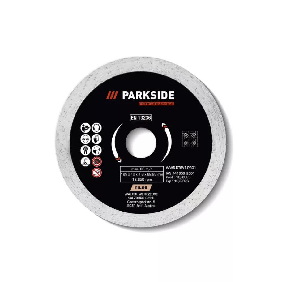 PARKSIDE PERFORMANCE® Gyémánt vágókorong 125mm