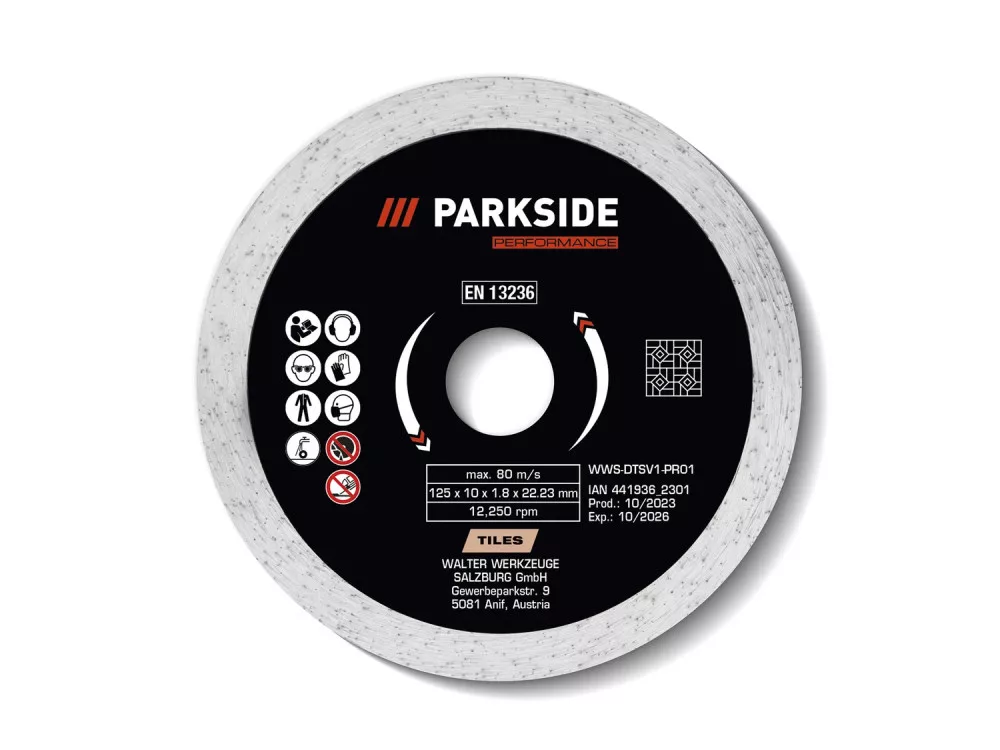 PARKSIDE PERFORMANCE® Gyémánt vágókorong 125mm