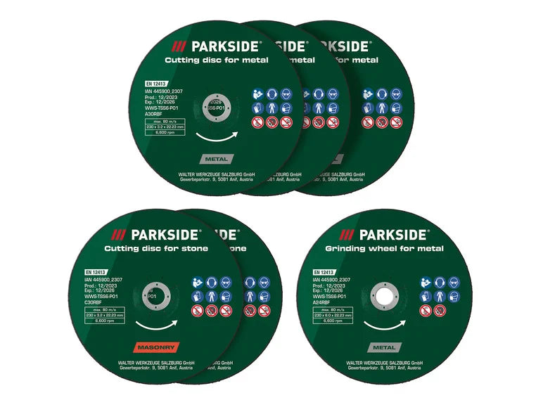PARKSIDE® Vágó-/nagyolókorong készlet