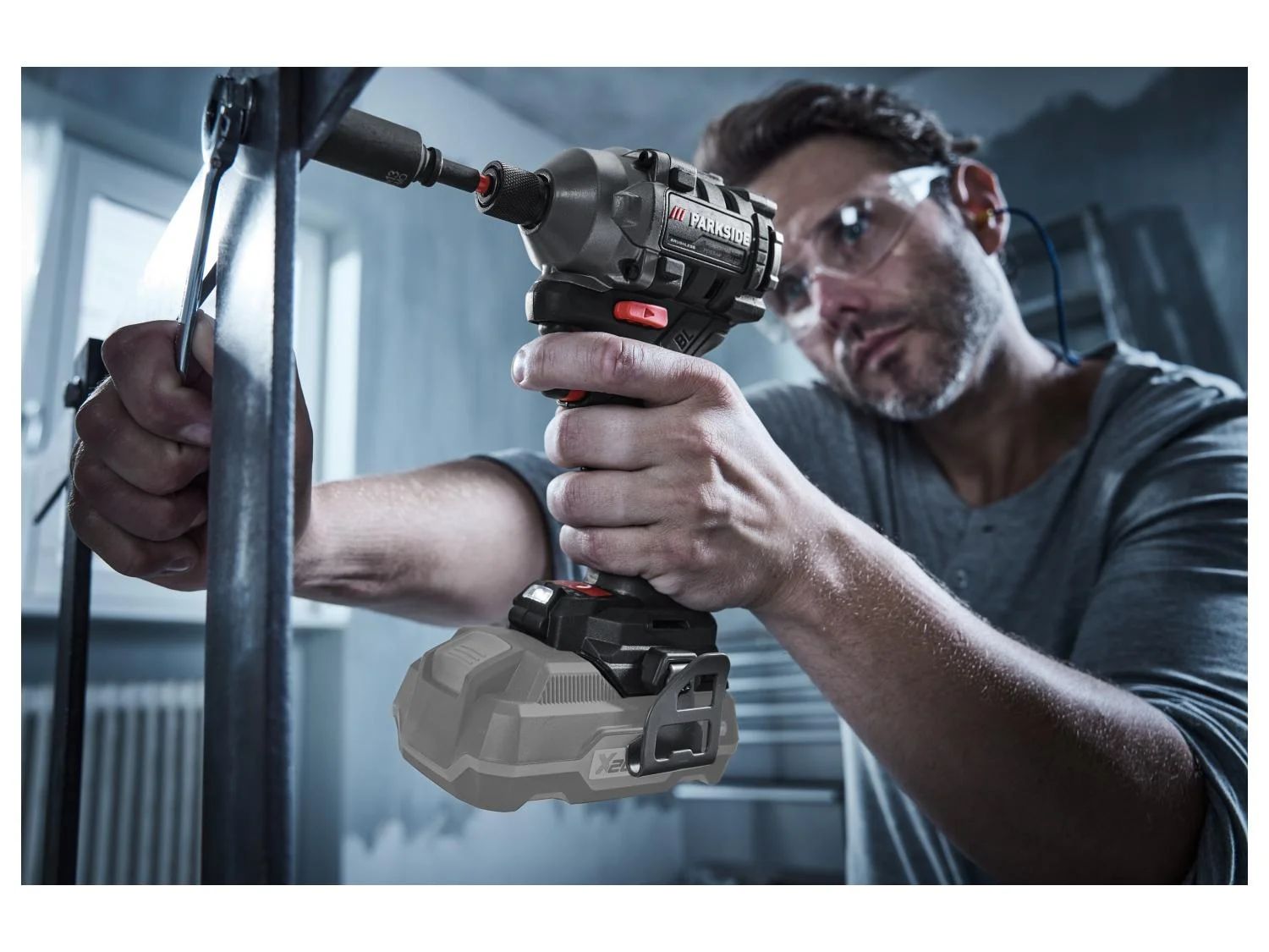 PARKSIDE PERFORMANCE® PDSSAP 20-Li D3 Akkumulátoros ütvecsavarozó (akkumulátor és töltő nélkül)