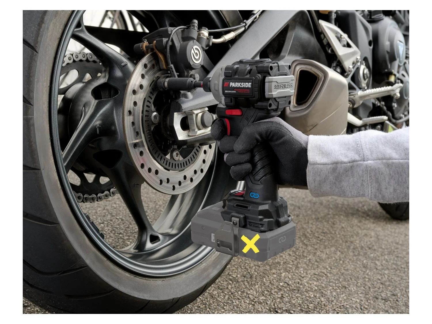 PARKSIDE PERFORMANCE® PDSSAP 20-Li D3 Akkumulátoros ütvecsavarozó (akkumulátor és töltő nélkül)