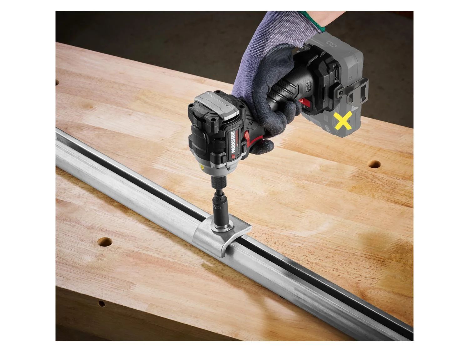 PARKSIDE PERFORMANCE® PDSSAP 20-Li D3 Akkumulátoros ütvecsavarozó (akkumulátor és töltő nélkül)