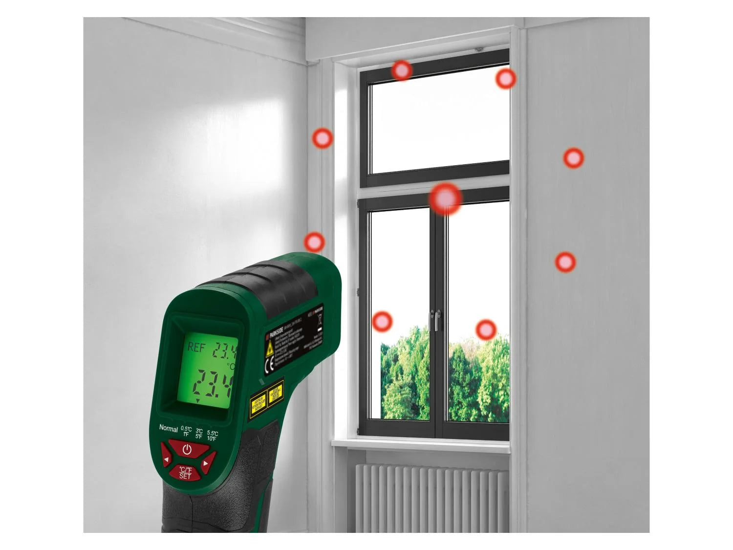 PARKSIDE® PTI 380 C2 Infravörös hõmérõ színes kijelzõvel és jelzõhanggal