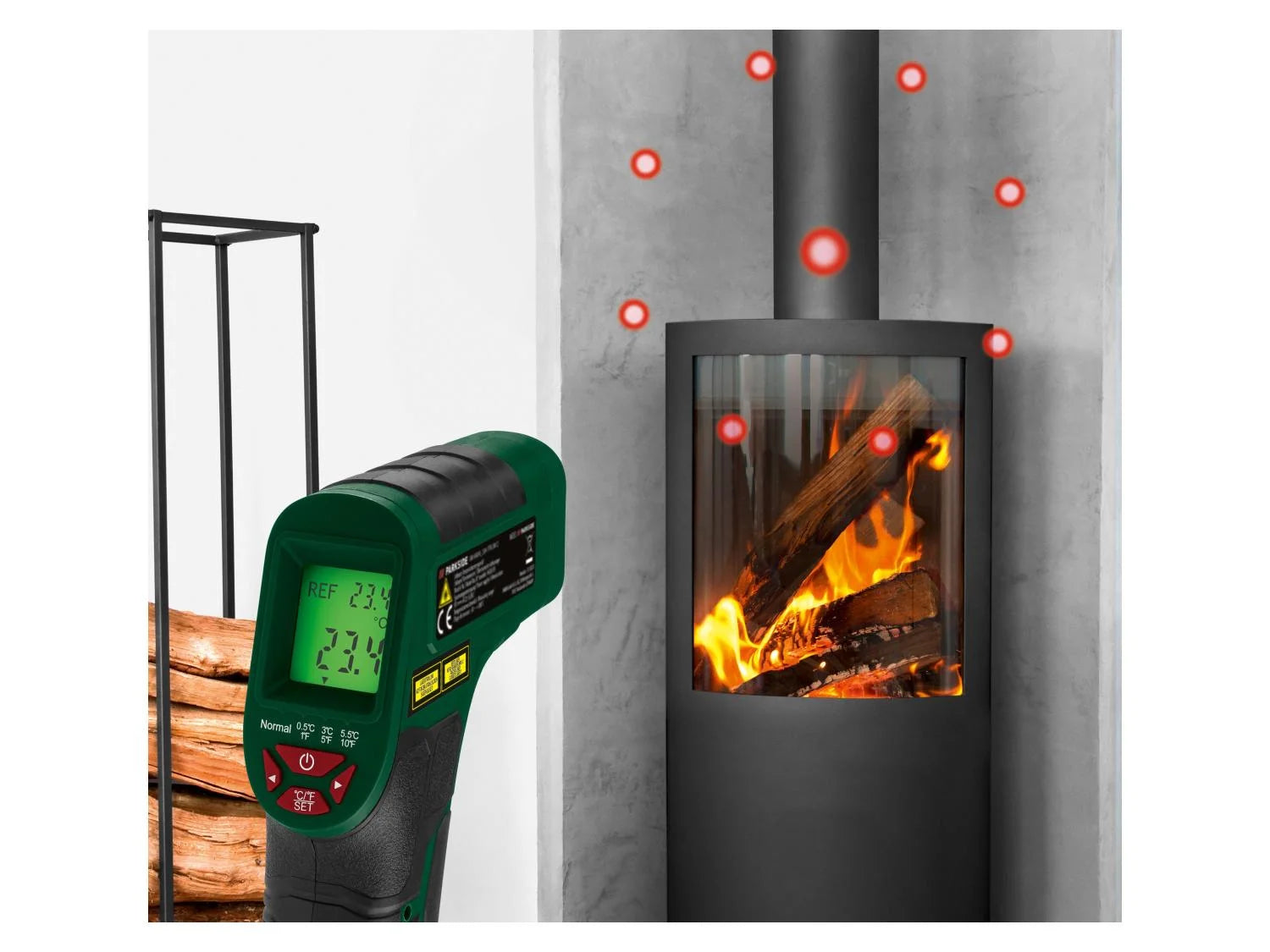 PARKSIDE® PTI 380 C2 Infravörös hõmérõ színes kijelzõvel és jelzõhanggal