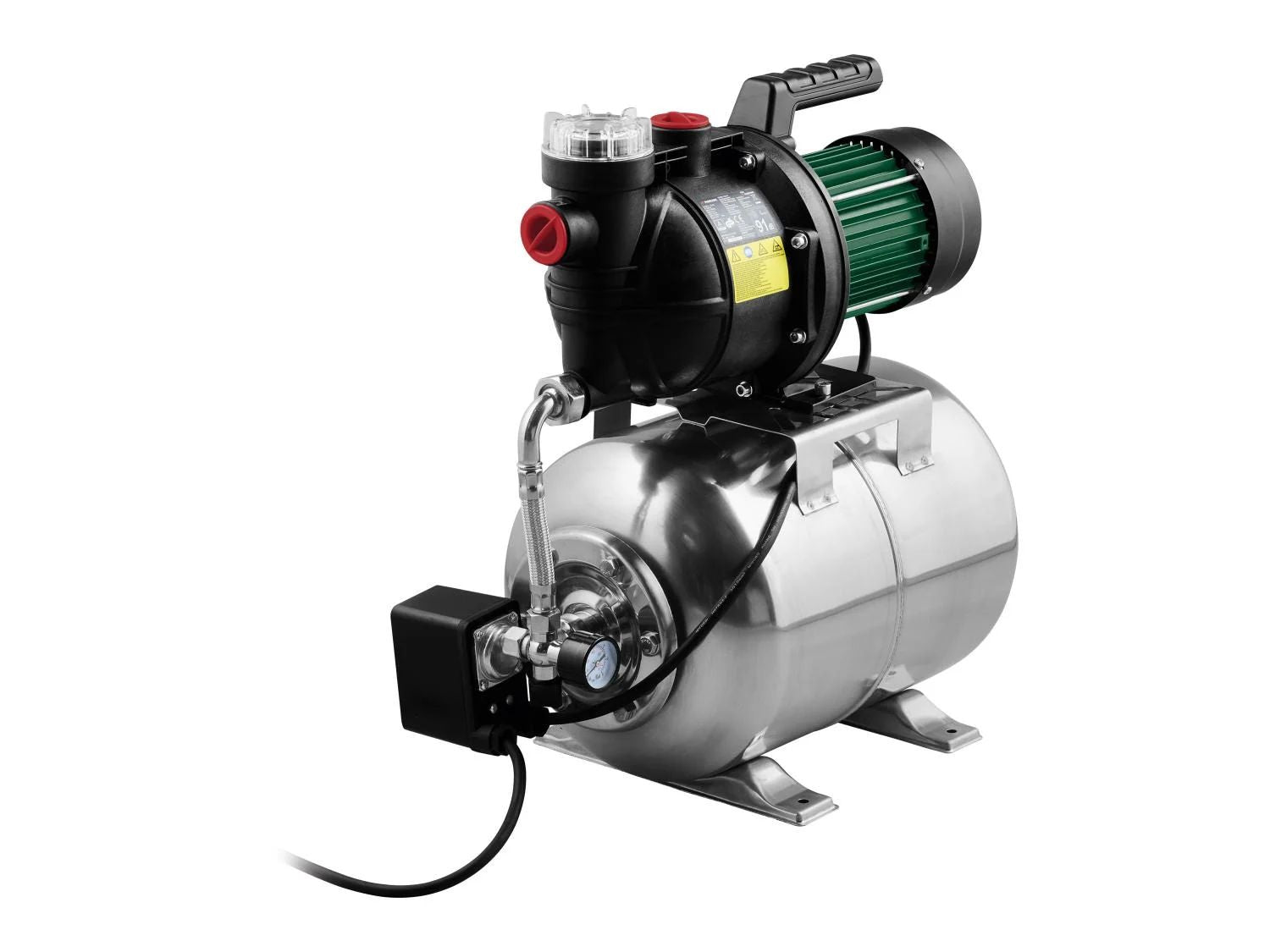 PARKSIDE® PEHWW 1300 A1 Rozsdamentes acél házi vízellátó szivattyú - 1300 W, 24 l tartály