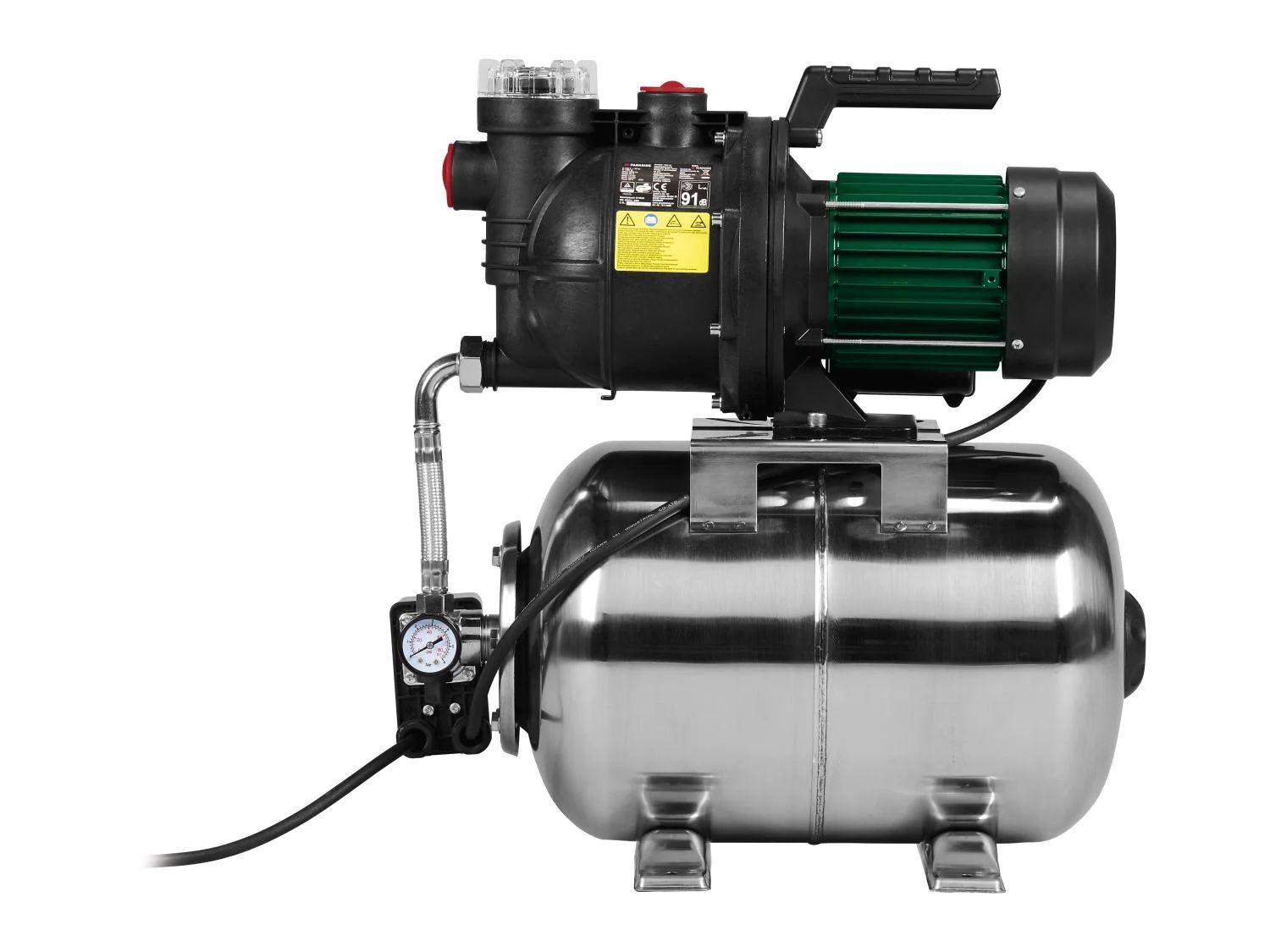 PARKSIDE® PEHWW 1300 A1 Rozsdamentes acél házi vízellátó szivattyú - 1300 W, 24 l tartály